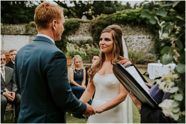 wedding ceremony at a scottish estate