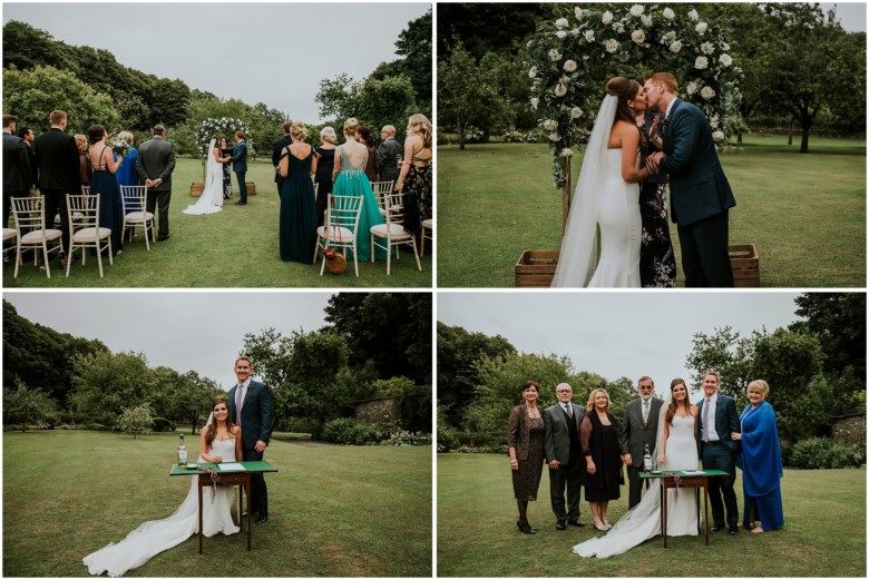 wedding ceremony at a scottish estate