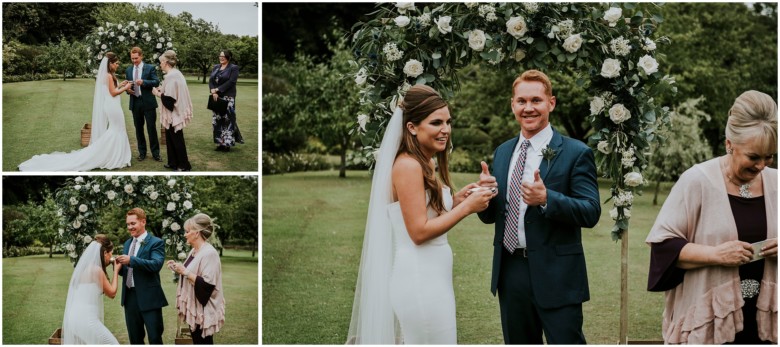 wedding ceremony at a scottish estate