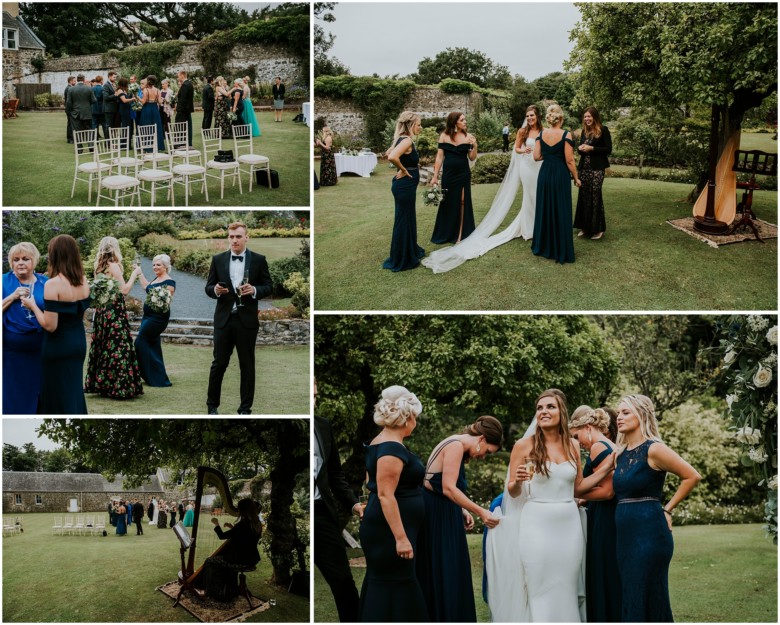 wedding ceremony at a scottish estate