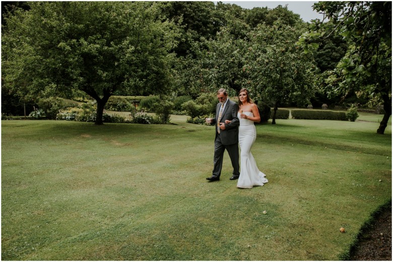 wedding ceremony at a scottish estate