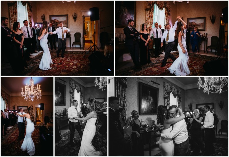 bride and grooms first dance