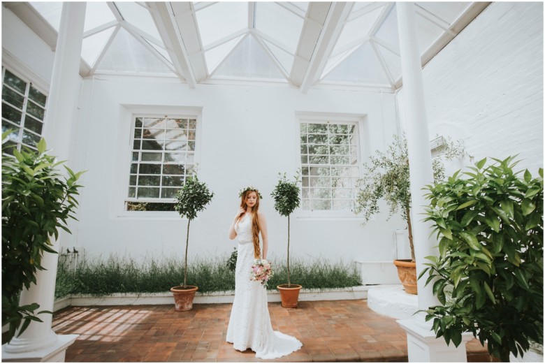 models wearing beautiful wedding gowns