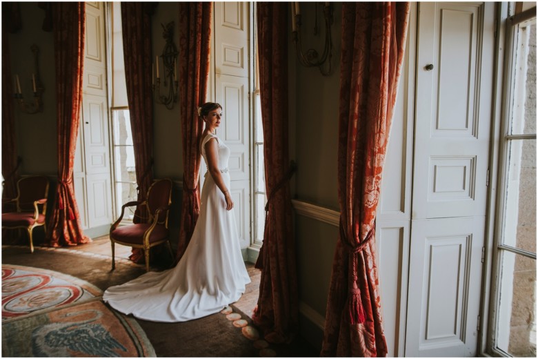 models wearing beautiful wedding gowns