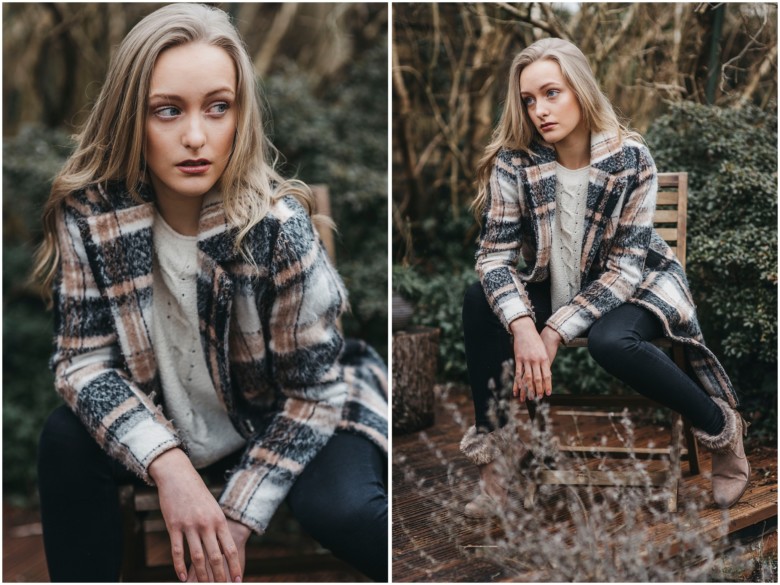 photoshoot for a young female model