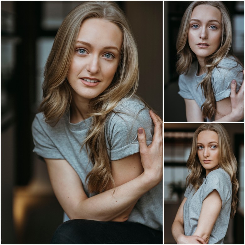 photoshoot for a young female model