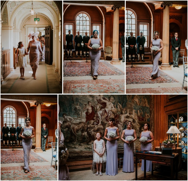 wedding ceremony in a stately home