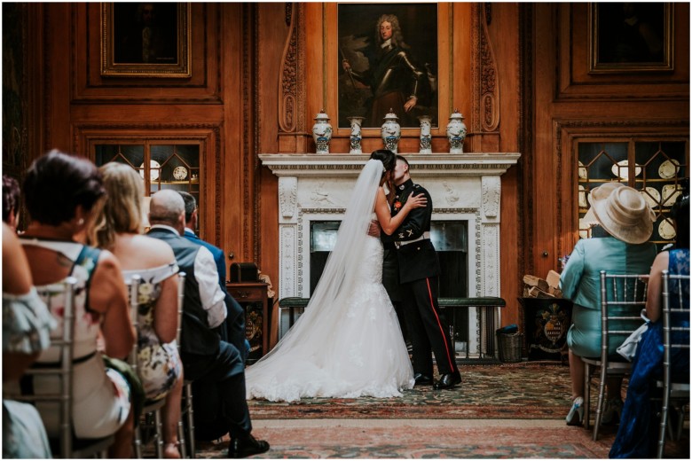 wedding ceremony in a stately home