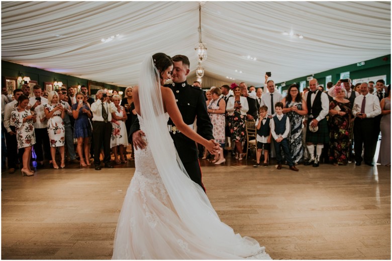 bride and groom's first dance