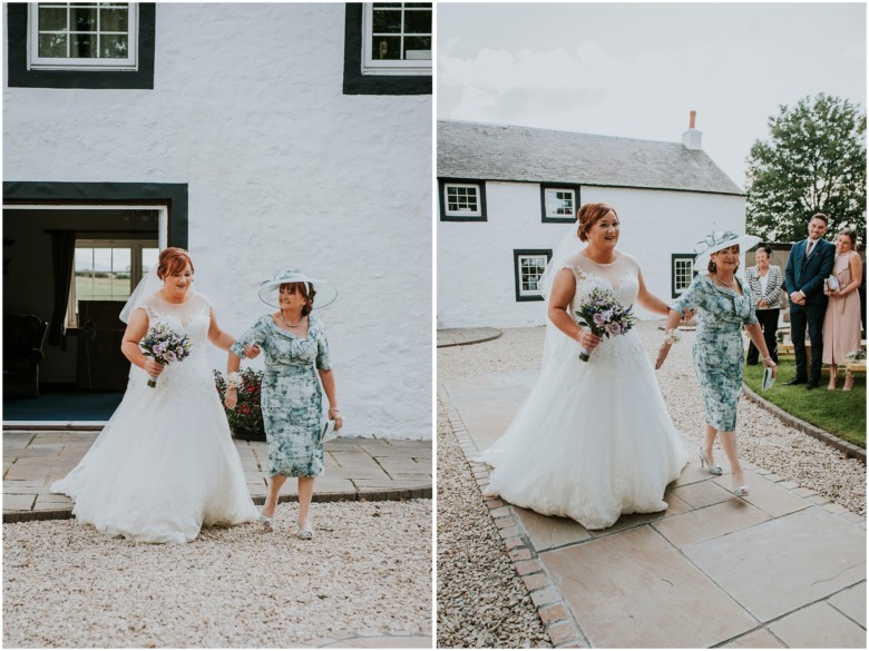 bride and her mum