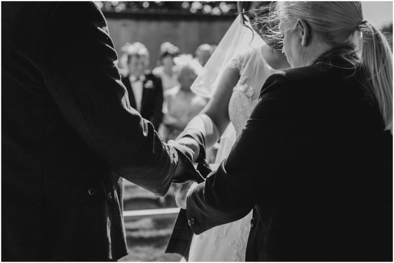 bride and groom getting married