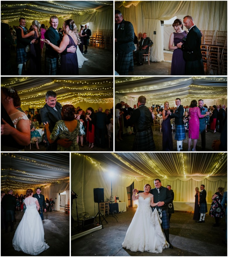 bride and grooms first dance