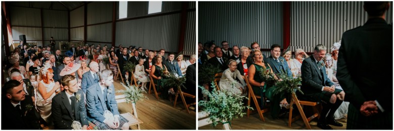 bride and groom at their wedding ceremony