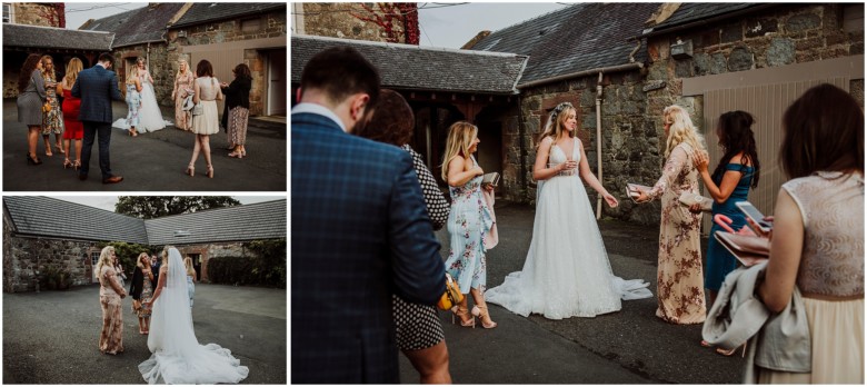 bride and her friends