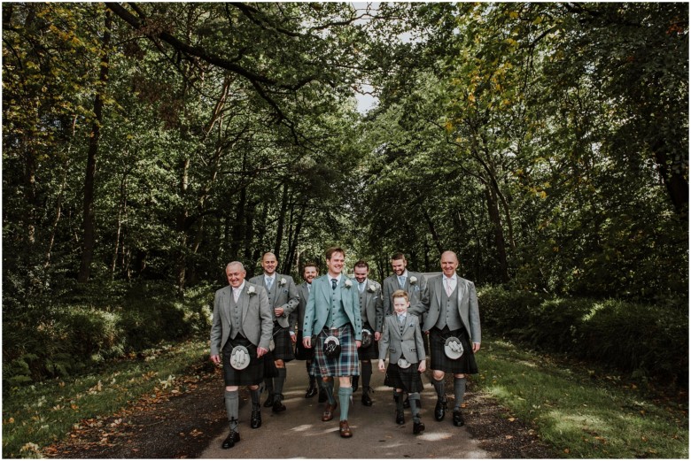 groom and his groomsmen