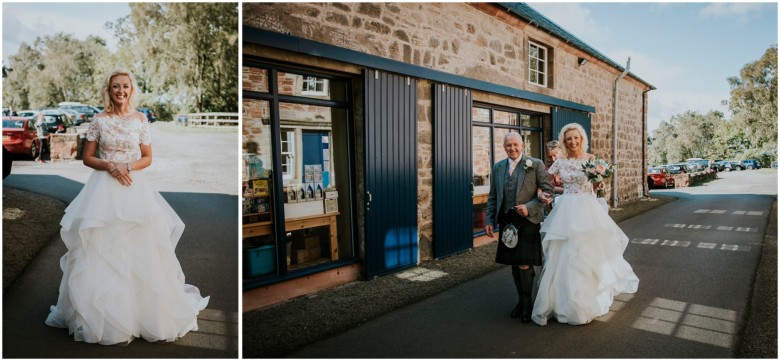 bride and her dad