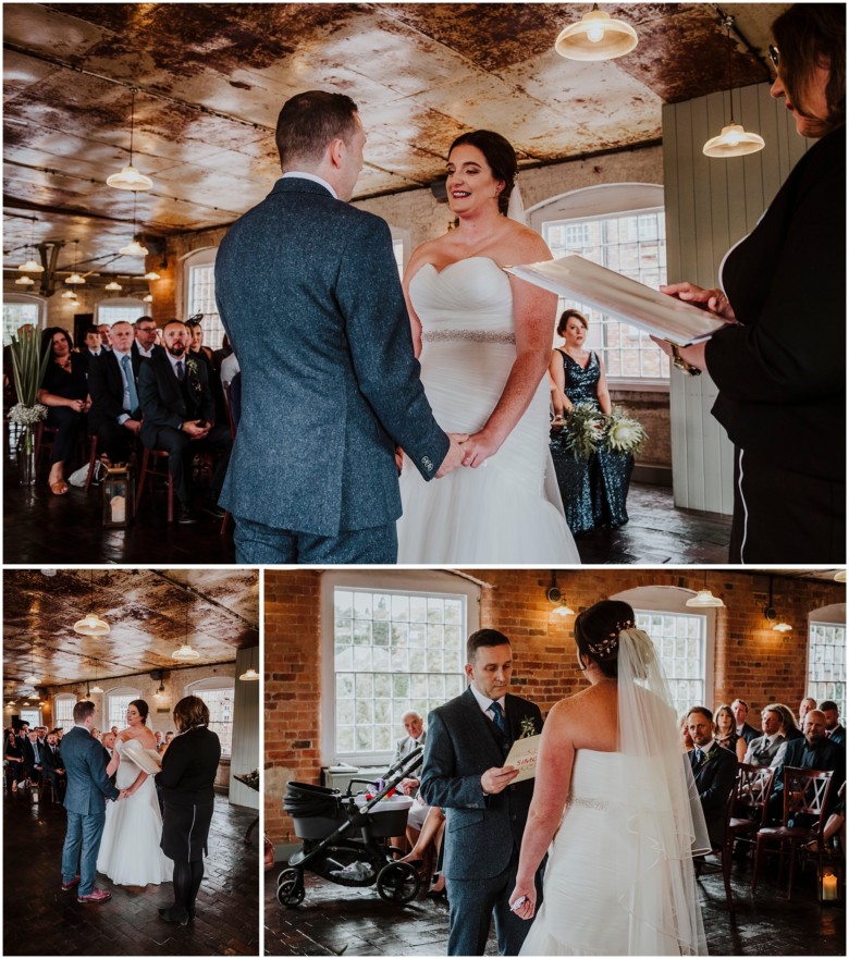 bride and groom wedding ceremony