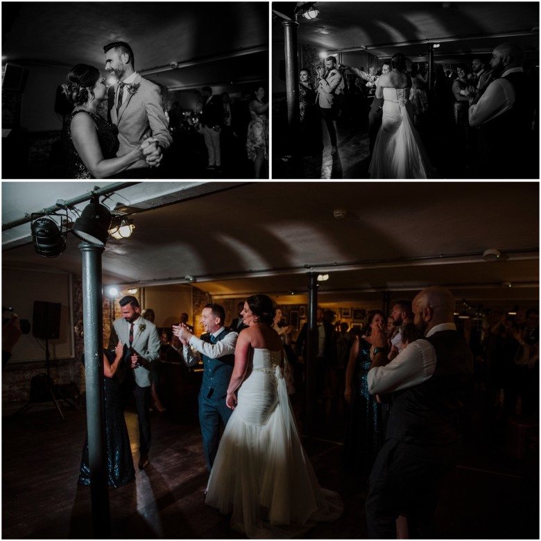 bride and grooms first dance