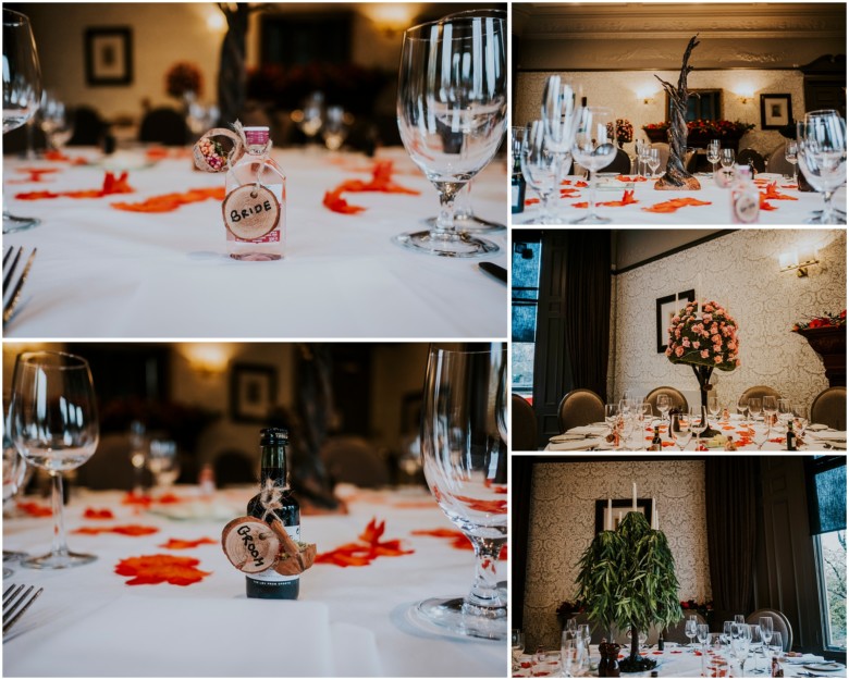 wedding breakfast table details