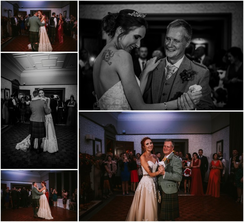 bride and groom first dance