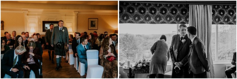 bride and groom's wedding ceremony