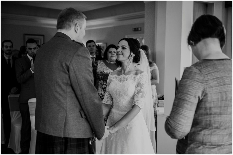 bride and groom's wedding ceremony