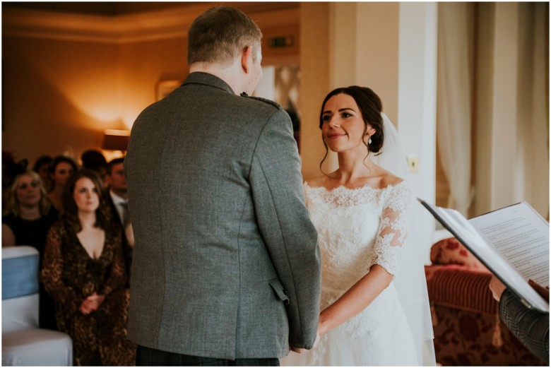 bride and groom's wedding ceremony