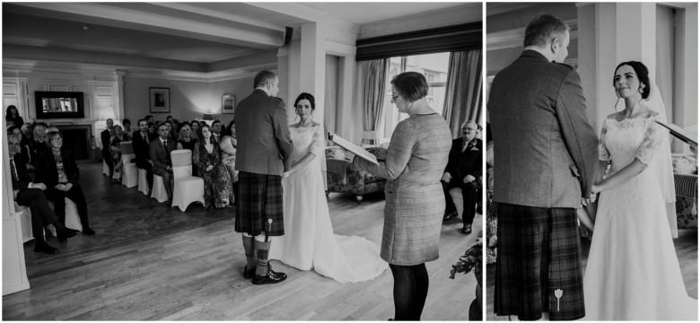 bride and groom's wedding ceremony