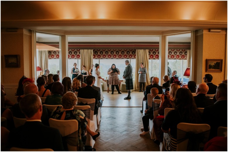 bride and groom's wedding ceremony