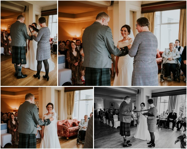 bride and groom's wedding ceremony