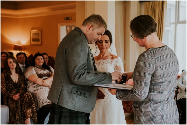 bride and groom's wedding ceremony