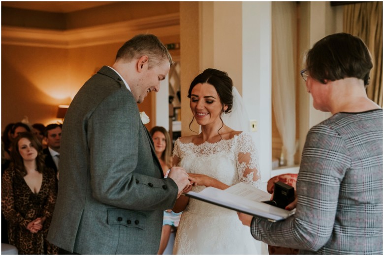 bride and groom's wedding ceremony