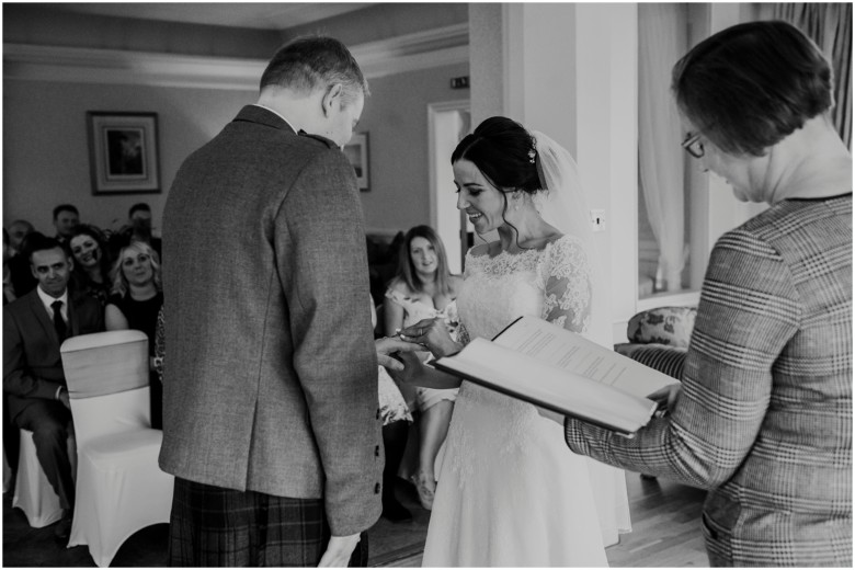 bride and groom's wedding ceremony