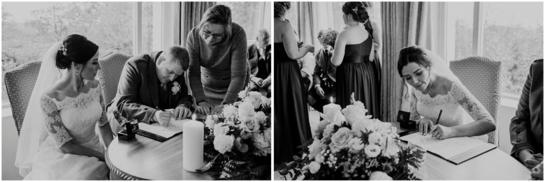 bride and groom's wedding ceremony