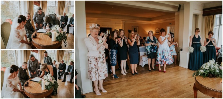 bride and groom's wedding ceremony