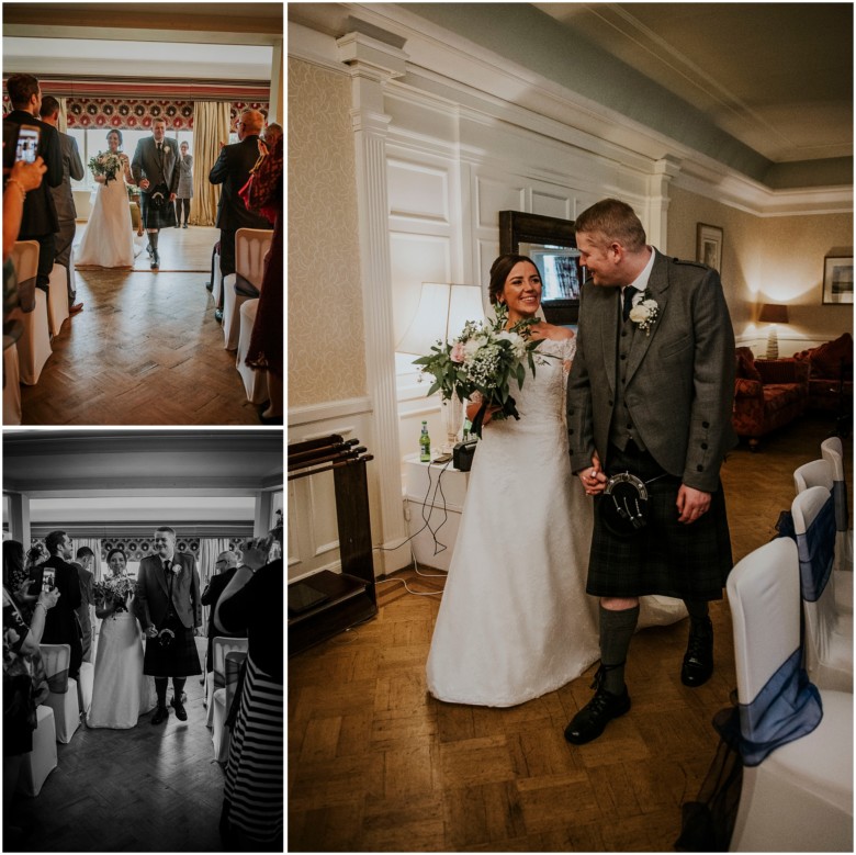 bride and groom's wedding ceremony