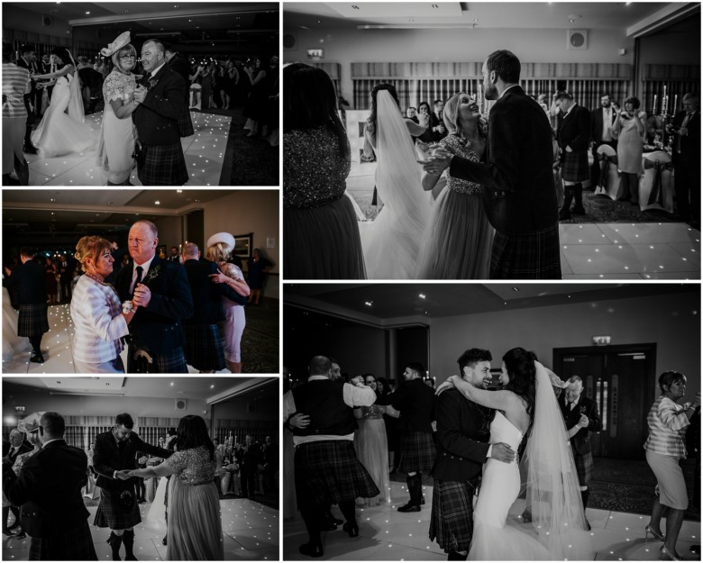 bride and grooms first dance