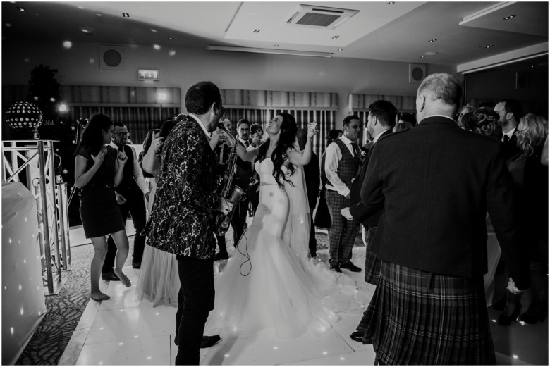 bride and grooms first dance