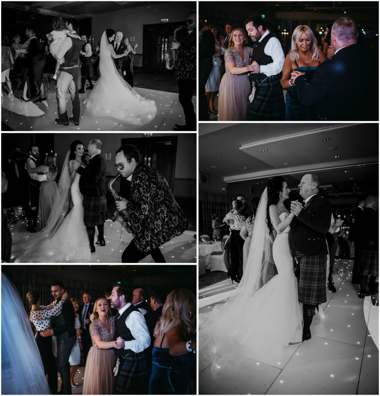 bride and grooms first dance