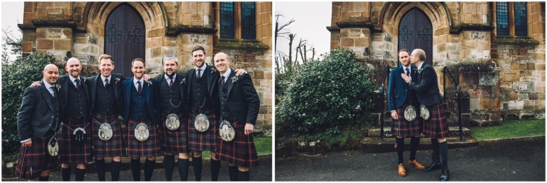 groom and his groomsmen