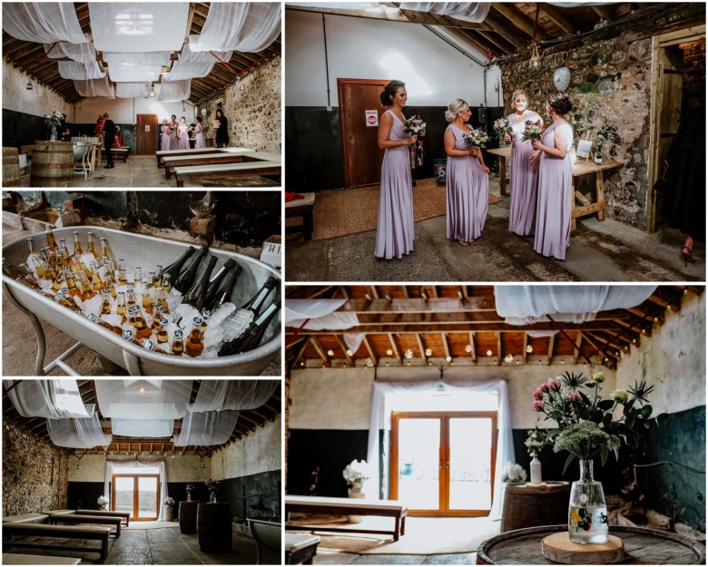 wedding venue in a rustic barn