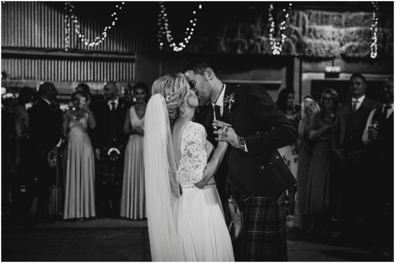 bride and groom first dance