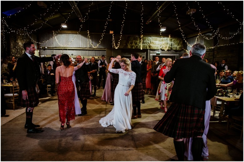 bride and groom first dance