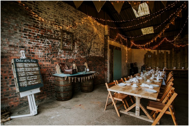 rustic barn wedding venue in Ayrshire