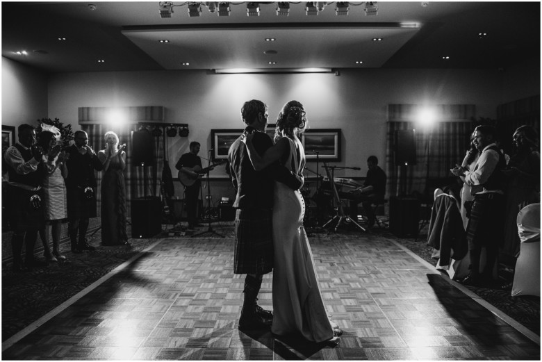 bride and groom's first dance