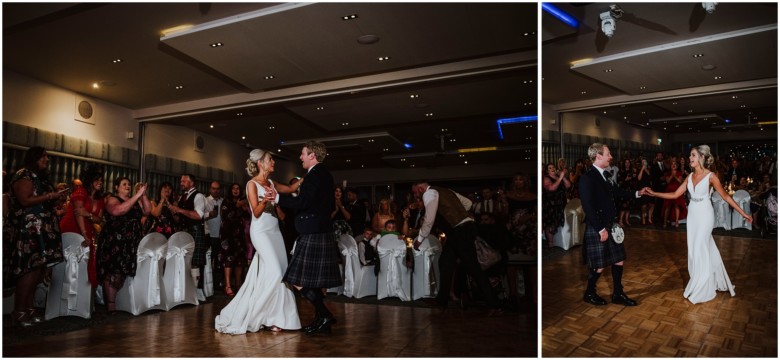 bride and groom's first dance