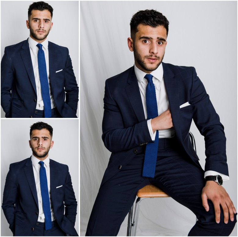 photoshoot for a male model