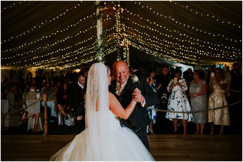 bride and groom first dance