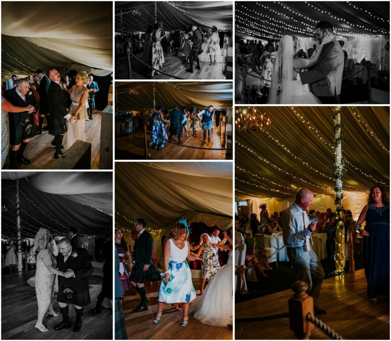 bride and groom first dance