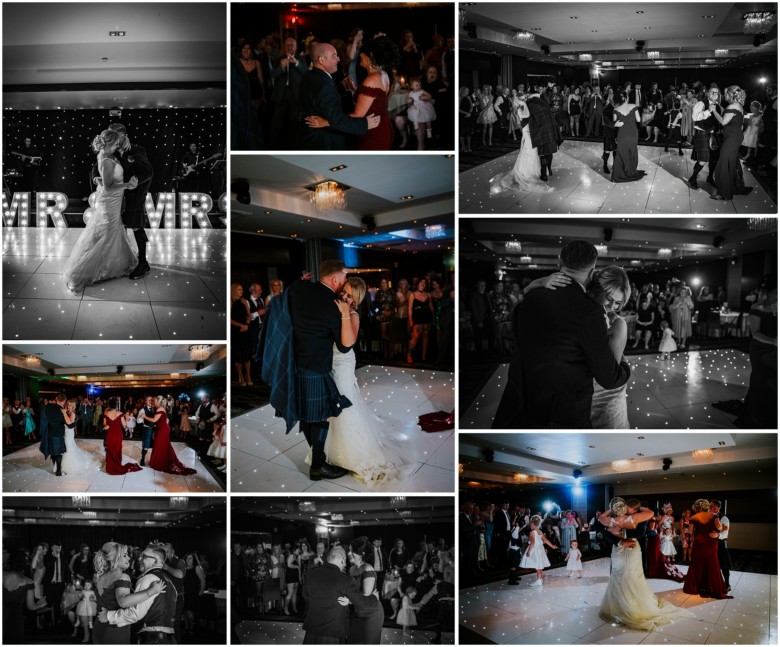 bride and groom first dance